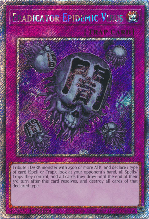 Eradicator Epidemic Virus (Platinum Secret Rare) - RA03-EN183 - Platinum Secret Rare - 1st Edition