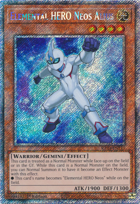 Elemental HERO Neos Alius (Platinum Secret Rare) - RA03-EN184 - Platinum Secret Rare - 1st Edition