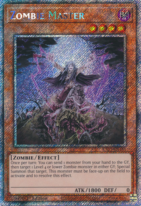 Zombie Master (Platinum Secret Rare) - RA03-EN185 - Platinum Secret Rare - 1st Edition