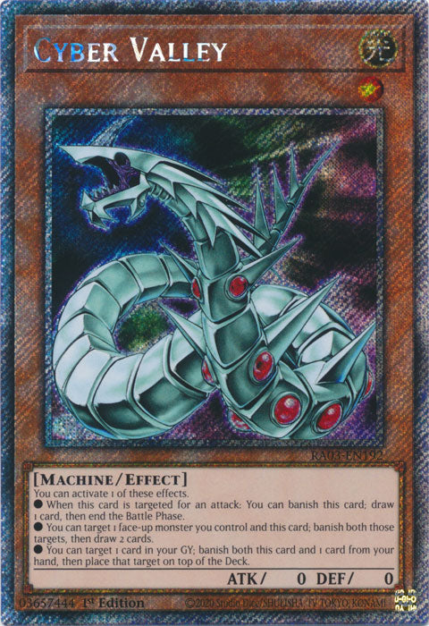 Cyber Valley (Platinum Secret Rare) - RA03-EN192 - Platinum Secret Rare - 1st Edition