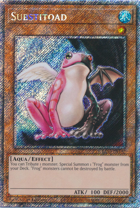Substitoad (Platinum Secret Rare) - RA03-EN197 - Platinum Secret Rare - 1st Edition