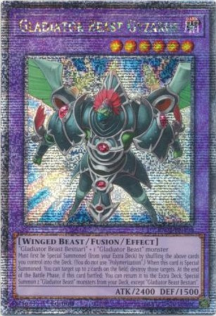 Gladiator Beast Gyzarus - RA03-EN198 - Quarter Century Secret Rare - 1st Edition