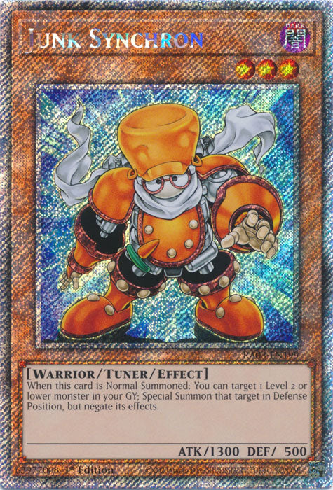 Junk Synchron (Platinum Secret Rare) - RA03-EN199 - Platinum Secret Rare - 1st Edition