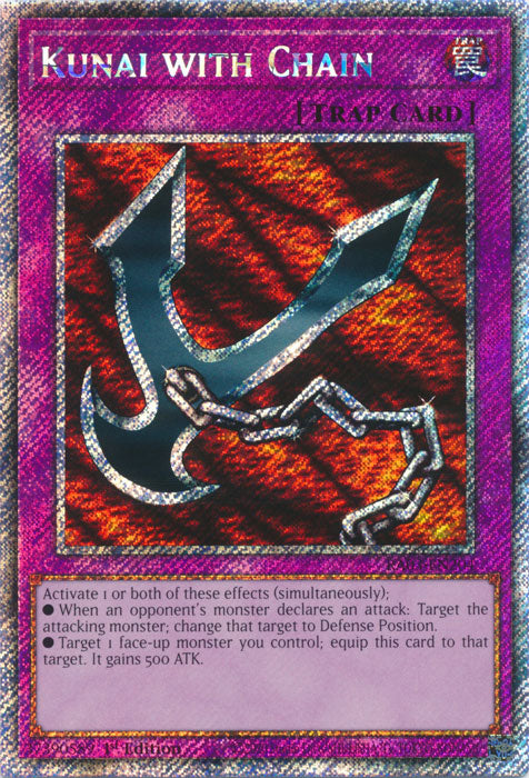 Kunai with Chain (Platinum Secret Rare) - RA03-EN204 - Platinum Secret Rare - 1st Edition