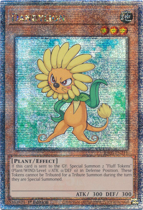Dandylion - RA03-EN211 - Quarter Century Secret Rare - 1st Edition