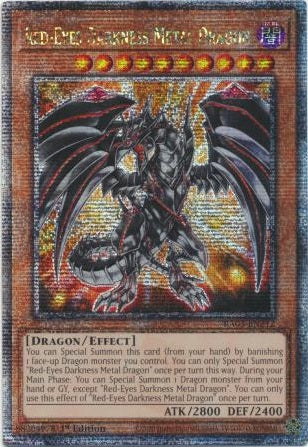 Red-Eyes Darkness Metal Dragon - RA03-EN212 - Quarter Century Secret Rare - 1st Edition