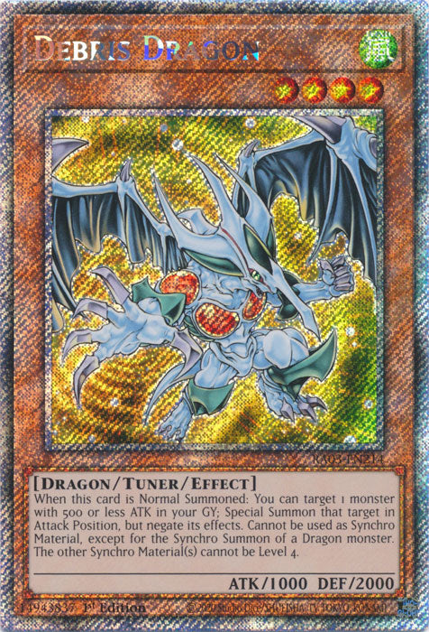 Debris Dragon (Platinum Secret Rare) - RA03-EN214 - Platinum Secret Rare - 1st Edition