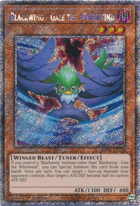 Blackwing - Gale the Whirlwind (Platinum Secret Rare) - RA03-EN215 - Platinum Secret Rare - 1st Edition