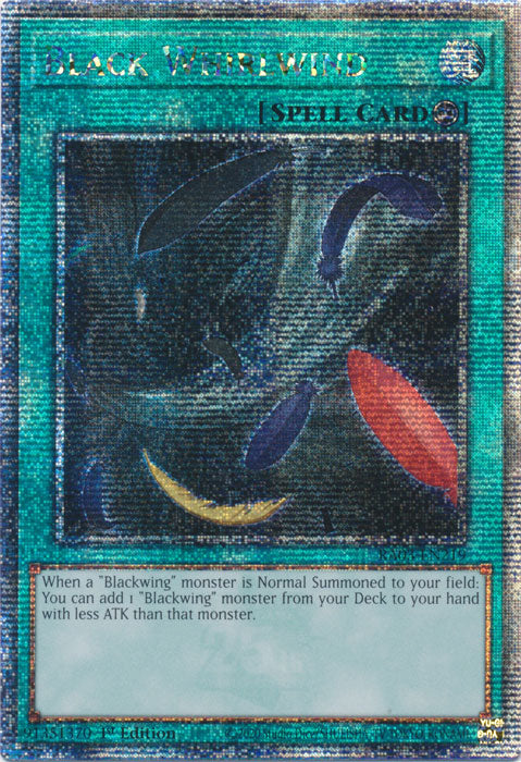 Black Whirlwind - RA03-EN219 - Quarter Century Secret Rare - 1st Edition