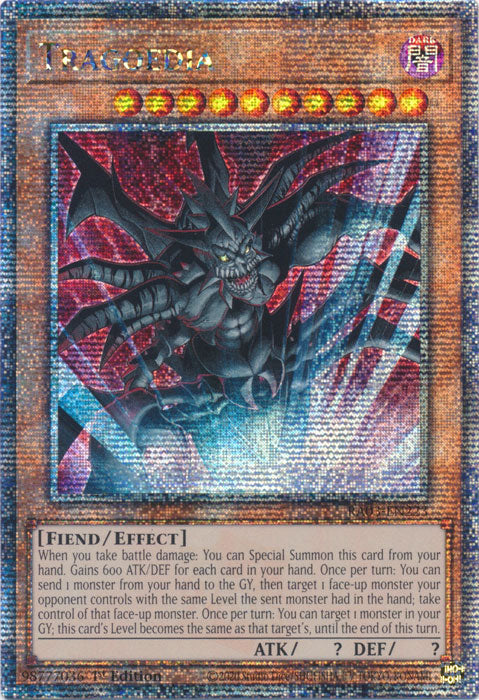 Tragoedia - RA03-EN223 - Quarter Century Secret Rare - 1st Edition