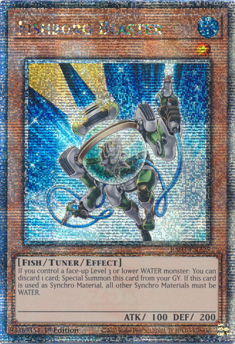 Fishborg Blaster - RA03-EN225 - Quarter Century Secret Rare - 1st Edition
