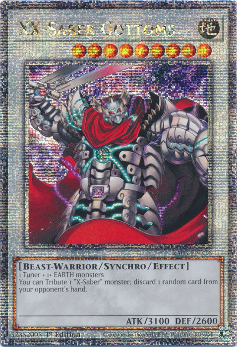 XX-Saber Gottoms - RA03-EN226 - Quarter Century Secret Rare - 1st Edition