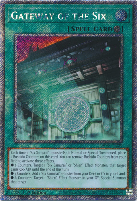 Gateway of the Six (Platinum Secret Rare) - RA03-EN229 - Platinum Secret Rare - 1st Edition