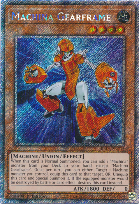 Machina Gearframe (Platinum Secret Rare) - RA03-EN234 - Platinum Secret Rare - 1st Edition