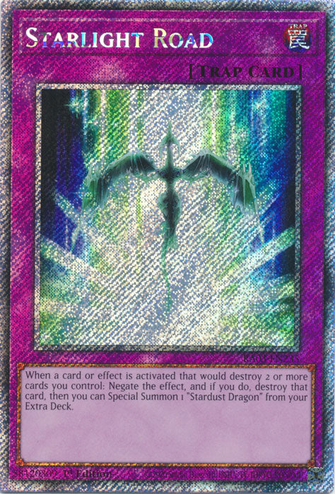 Starlight Road (Platinum Secret Rare) - RA03-EN235 - Platinum Secret Rare - 1st Edition
