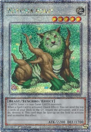 Naturia Beast - RA03-EN238 - Quarter Century Secret Rare - 1st Edition