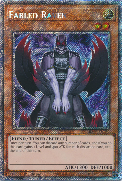 Fabled Raven (Platinum Secret Rare) - RA03-EN239 - Platinum Secret Rare - 1st Edition
