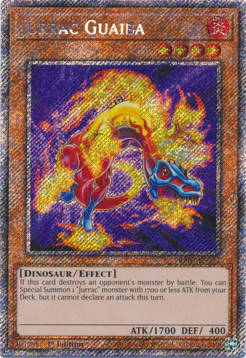 Jurrac Guaiba (Platinum Secret Rare) - RA03-EN242 - Platinum Secret Rare - 1st Edition