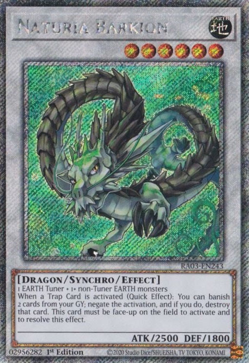 Naturia Barkion (Platinum Secret Rare) - RA03-EN243 - Platinum Secret Rare - 1st Edition