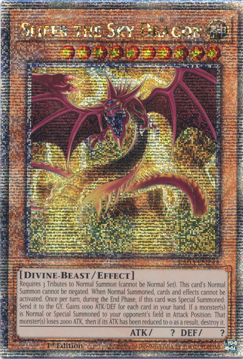 Slifer the Sky Dragon - RA03-EN244 - Quarter Century Secret Rare - 1st Edition