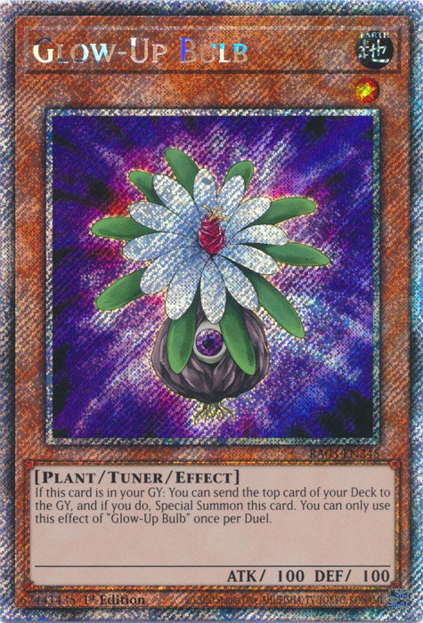 Glow-Up Bulb (Platinum Secret Rare) - RA03-EN245 - Platinum Secret Rare - 1st Edition