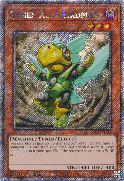 Genex Ally Birdman (Platinum Secret Rare) - RA03-EN247 - Platinum Secret Rare - 1st Edition