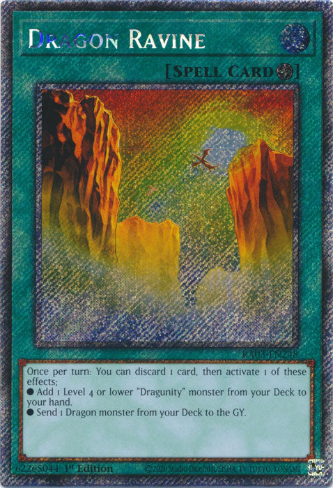 Dragon Ravine (Platinum Secret Rare) - RA03-EN248 - Platinum Secret Rare - 1st Edition