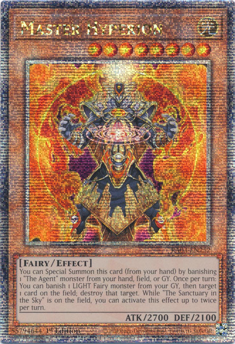 Master Hyperion - RA03-EN252 - Quarter Century Secret Rare - 1st Edition
