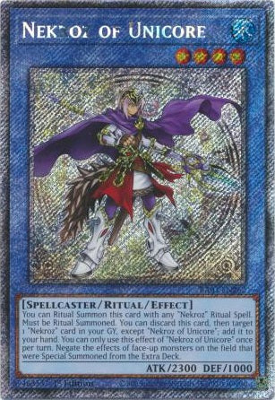 Nekroz of Unicore (Platinum Secret Rare) - RA03-EN262 - Platinum Secret Rare - 1st Edition