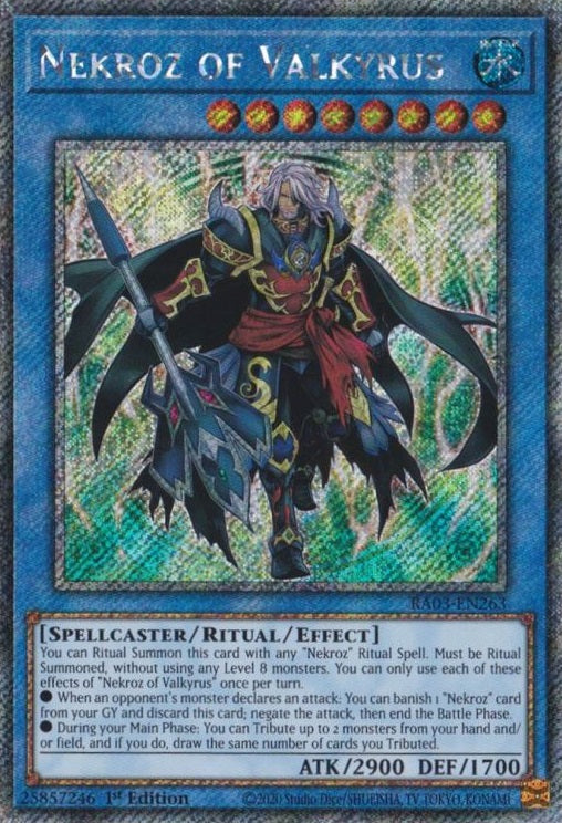 Nekroz of Valkyrus (Platinum Secret Rare) - RA03-EN263 - Platinum Secret Rare - 1st Edition