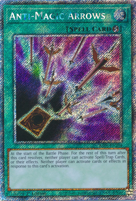 Anti-Magic Arrows (Platinum Secret Rare) - RA03-EN264 - Platinum Secret Rare - 1st Edition