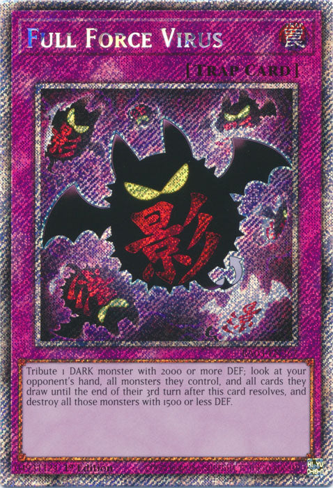 Full Force Virus (Platinum Secret Rare) - RA03-EN267 - Platinum Secret Rare - 1st Edition