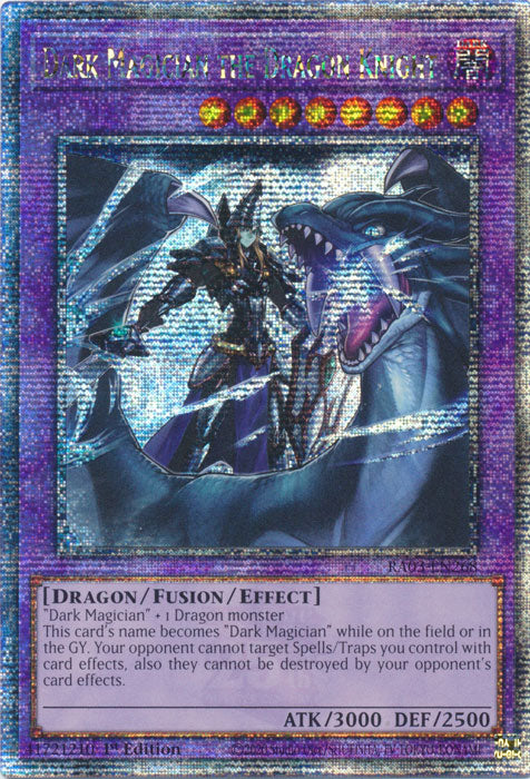 Dark Magician the Dragon Knight - RA03-EN268 - Quarter Century Secret Rare - 1st Edition