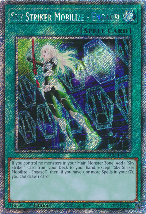Sky Striker Mobilize - Engage! (Platinum Secret Rare) - RA03-EN269 - Platinum Secret Rare - 1st Edition