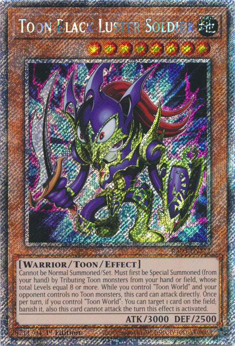 Toon Black Luster Soldier (Platinum Secret Rare) - RA03-EN272 - Platinum Secret Rare - 1st Edition