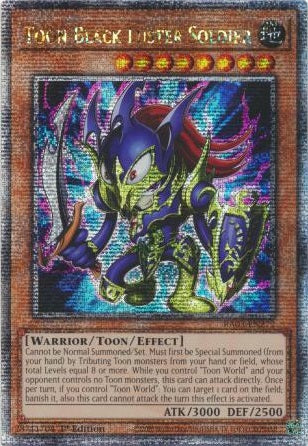 Toon Black Luster Soldier - RA03-EN272 - Quarter Century Secret Rare - 1st Edition