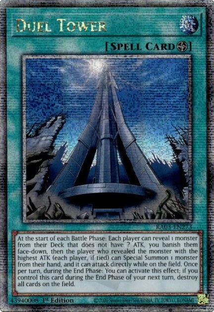 Duel Tower - RA03-EN273 - Quarter Century Secret Rare - 1st Edition