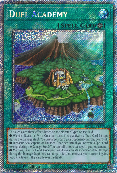 Duel Academy (card) (Platinum Secret Rare) - RA03-EN275 - Platinum Secret Rare - 1st Edition