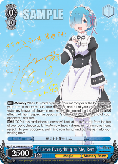 Leave Everything to Me, Rem (SP) - RZ/S68-E054SP - Special Rare available at 401 Games Canada