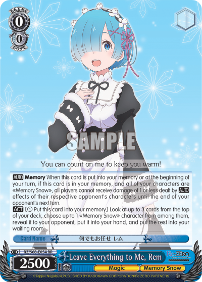 Leave Everything to Me, Rem - RZ/S68-E054 - Double Rare available at 401 Games Canada