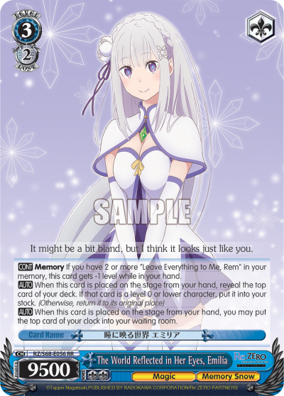 The World Reflected in Her Eyes, Emilia - RZ/S68-E056 - Double Rare available at 401 Games Canada