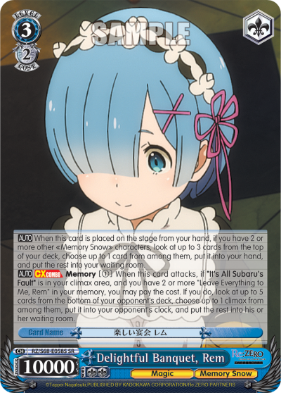 Delightful Banquet, Rem (SR) - RZ/S68-E058S - Super Rare available at 401 Games Canada