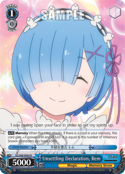 Unsettling Declaration, Rem - RZ/S68-E063 - Rare available at 401 Games Canada