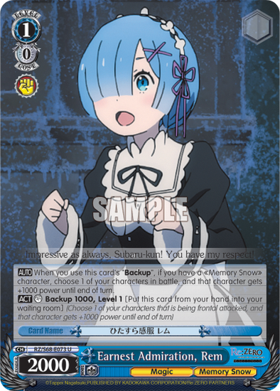 Earnest Admiration, Rem - RZ/S68-E073 - Uncommon available at 401 Games Canada