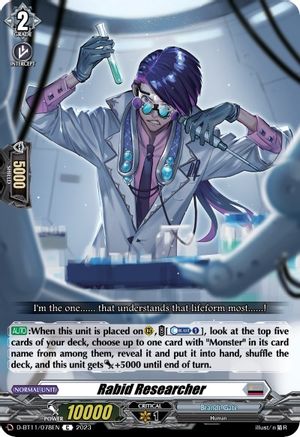 Rabid Researcher - D-BT11/078EN - Common available at 401 Games Canada