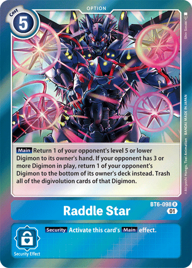 Raddle Star - BT6-098 - Rare available at 401 Games Canada