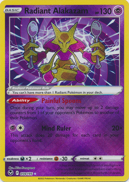 Radiant Alakazam - 059/195 - Radiant Rare available at 401 Games Canada