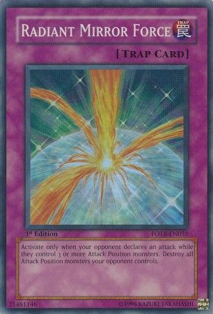 Radiant Mirror Force - FOTB-EN055 - Super Rare - 1st Edition available at 401 Games Canada