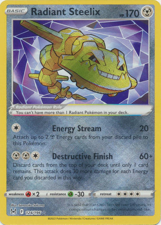 Radiant Steelix - 124/196 - Radiant Rare available at 401 Games Canada