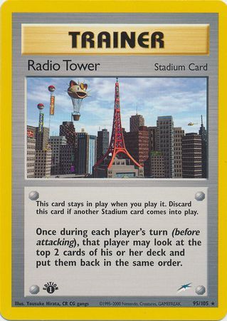 Radio Tower - 95/105 - Rare - 1st Edition available at 401 Games Canada